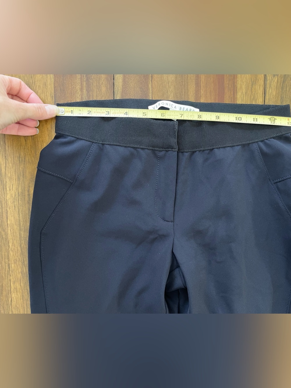 Veronica Beard Black Ponte Pants Business Pants Casual Pants View 3